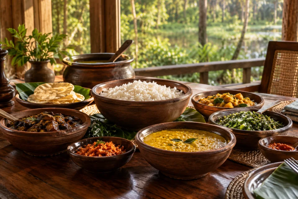 Sri Lankan table in Wilpattu